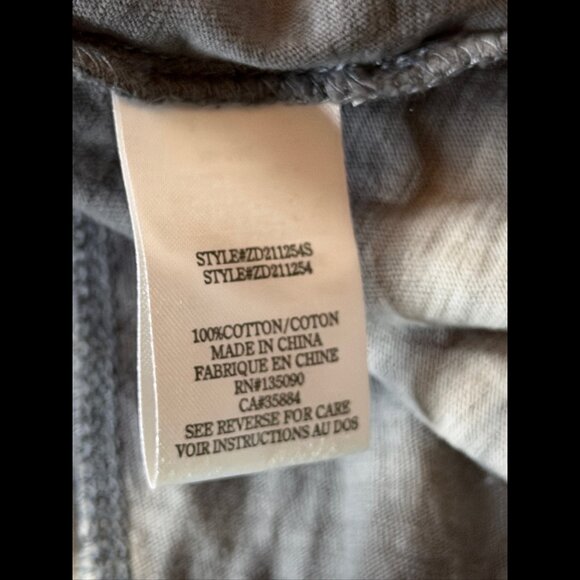 Z Supply Dress XS Womens Gray Tie Dye V Neck Sleeveless Midi Sheath - Picture 6 of 6